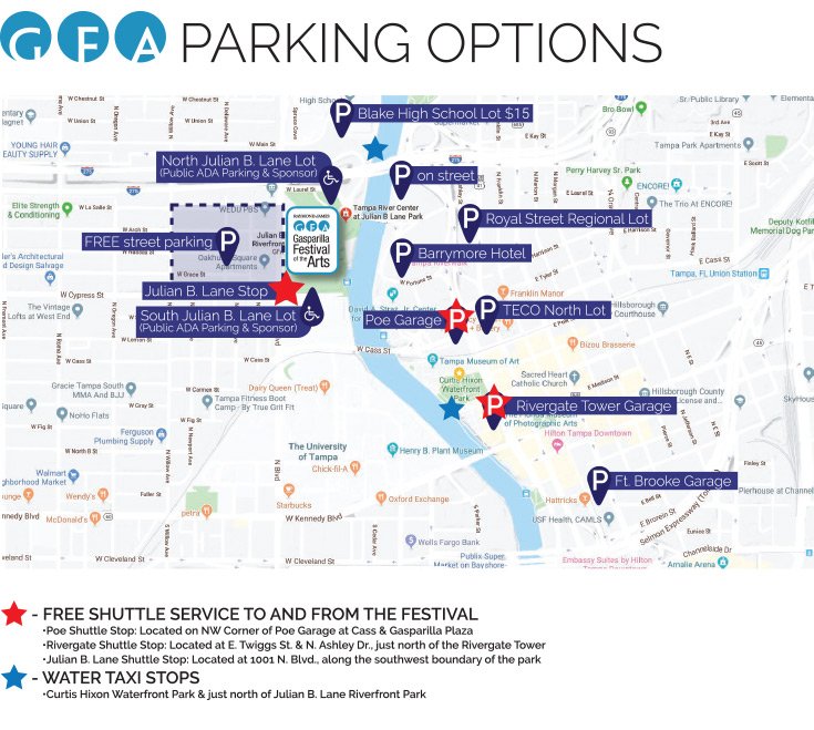 2023 GFA Parking map